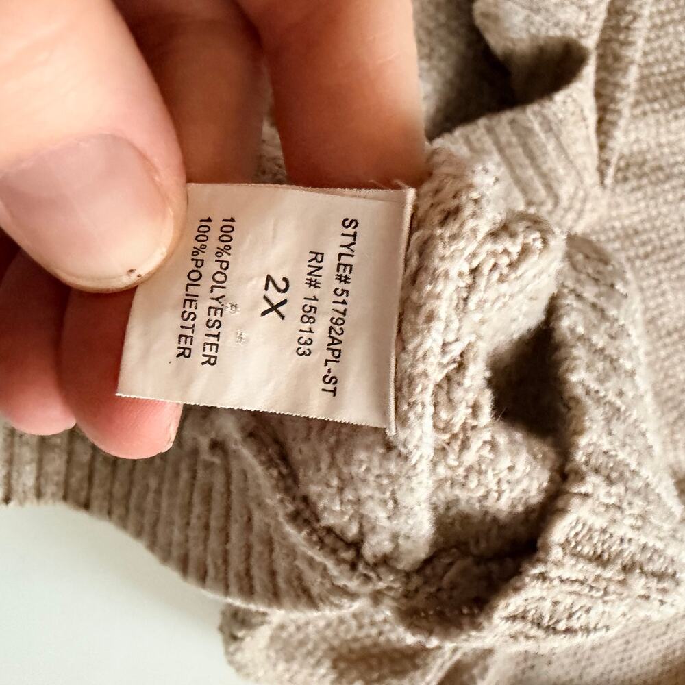 PINK CLOVER Nickole Textured Sweater - Women's 2X - Picture 3 of 6